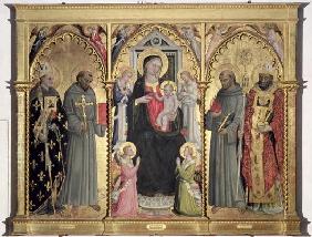 Madonna and Child with St. Louis of Toulouse, St. Francis of Assisi, St. Anthony of Padua and St. Ni