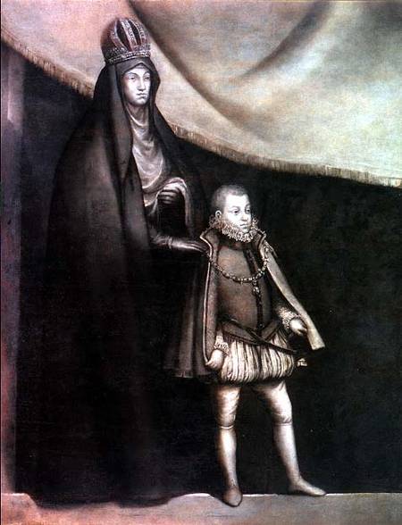 The Empress Maria and Philip III (1578-1621) van Blas del Prado