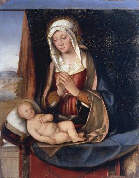 Boccaccino, Maria, das Kind anbetend