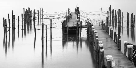 Lonely Pier BW