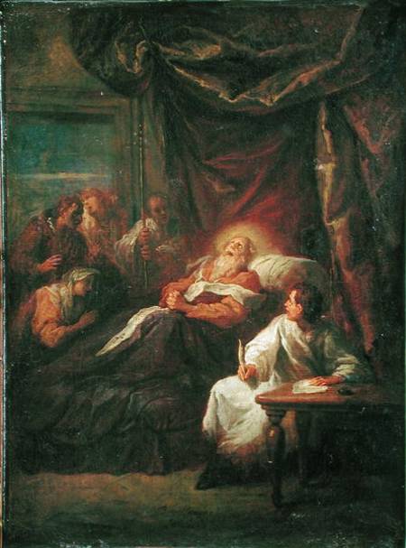 The Death of St. Ambrose van Bon de Boulogne