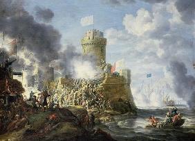 Turks Storming a Seaport