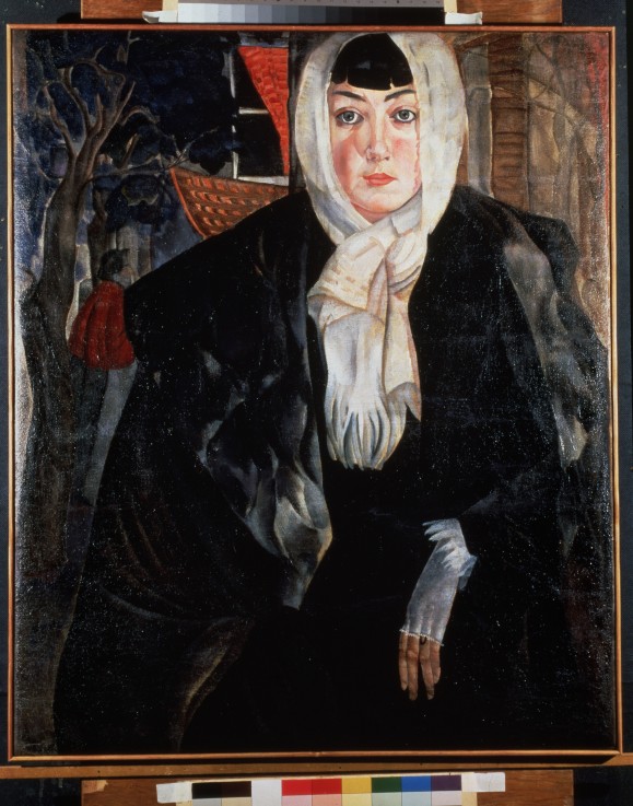 Female portrait van Boris Dimitrijew. Grigorjew