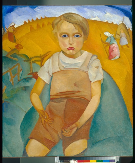 The worldling (Portrait of the son) van Boris Dimitrijew. Grigorjew