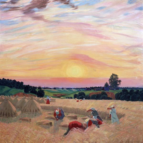 The Harvest van Boris Michailowitsch Kustodiew