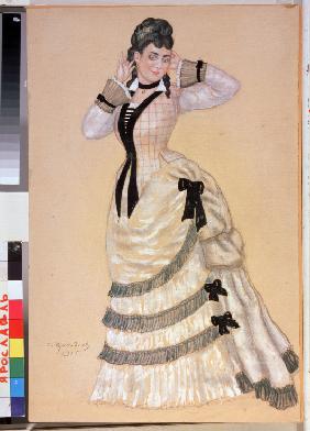 Costume design for the theatre play Wolfs and Sheeps by A. Ostrovsky