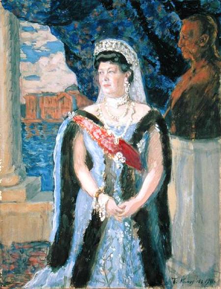 Portrait of the Grand Duchess Maria Pavlovna van Boris Michailowitsch Kustodiew