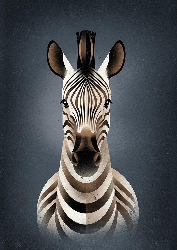 Zebra II van Dieter Braun