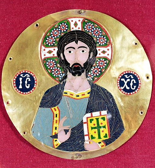 Christ Blessing, 10th-11th century (gold & enamel) van Byzantine