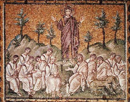 Sermon on the Mount, Scenes from the Life of Christ van Byzantine School