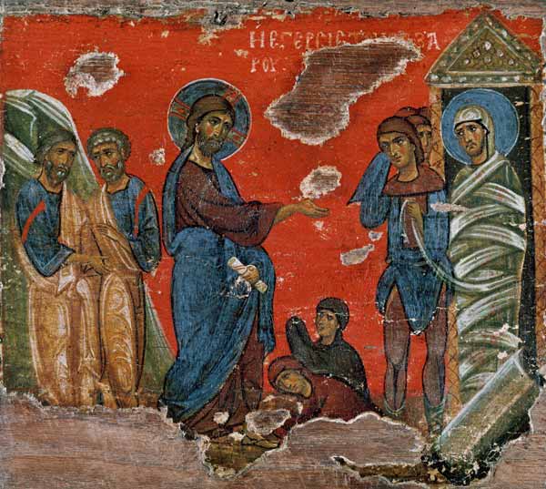 The Raising of Lazarus van Byzantine School