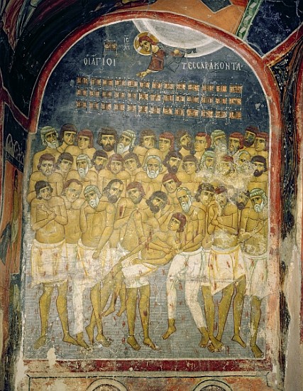 The Forty Martyrs of Sebaste van Byzantine School