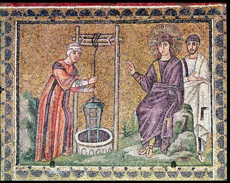 The Woman of Samaria at the Well, Scenes from the Life of Christ van Byzantine School