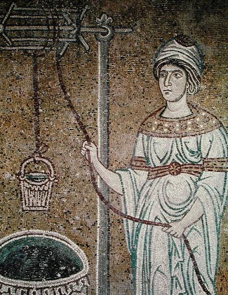 The Woman of Samaria van Byzantine School