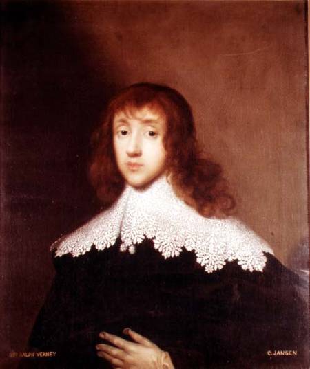 Portrait of Sir Ralph Verney (1613-96) van C. Jansen