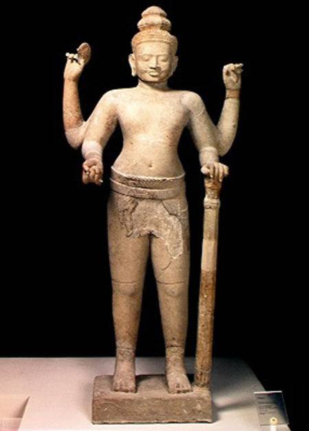 Standing Vishnu van Cambodian