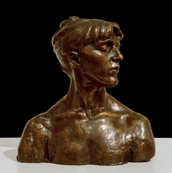 Young Woman with Eyes Closed van Camille Claudel