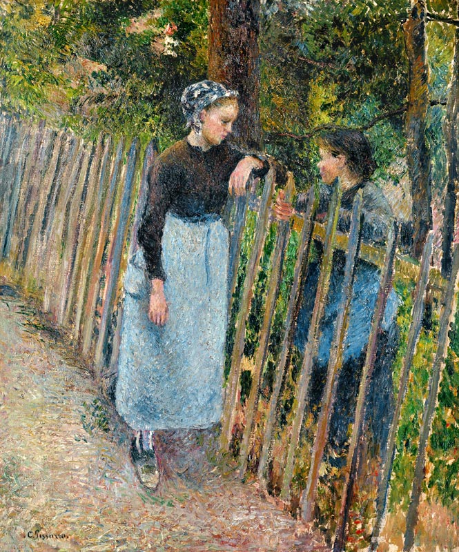 Conversation van Camille Pissarro