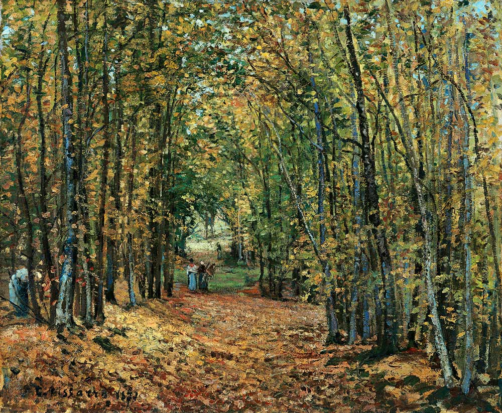 The Woods at Marly van Camille Pissarro