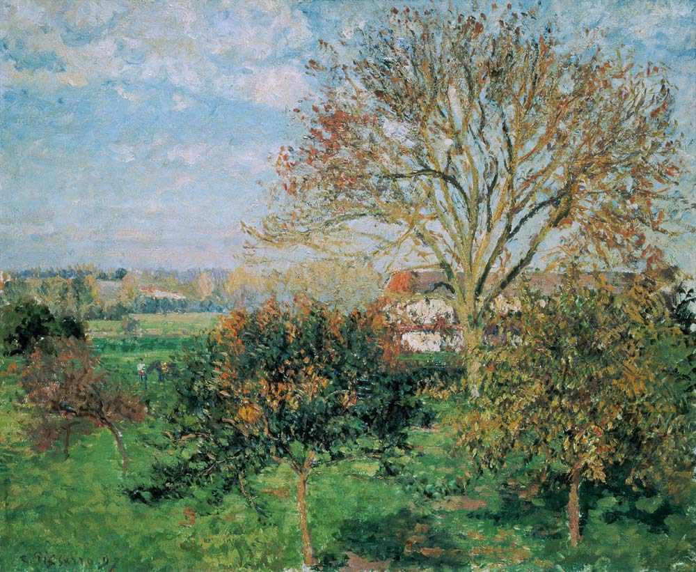 Herbstmorgen in Eragny. van Camille Pissarro