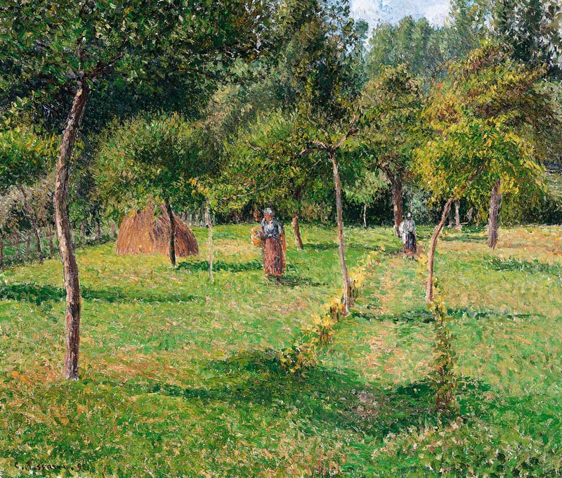 The Orchard at Éragny van Camille Pissarro