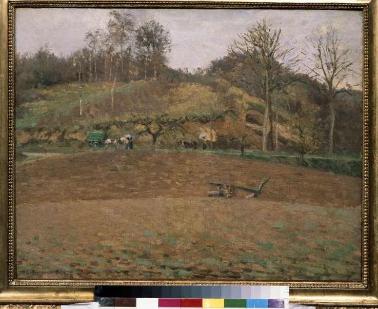 Ploughland van Camille Pissarro