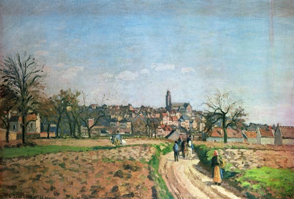 Ansicht von Pontoise van Camille Pissarro