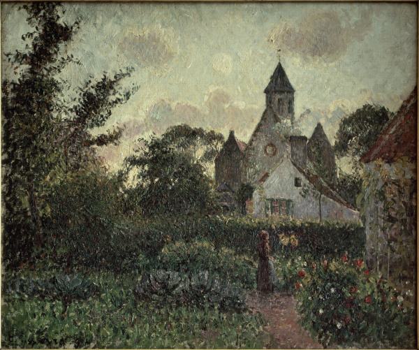 C. Pissarro / The Church in Knocke van Camille Pissarro