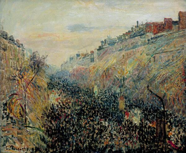 Camille Pissarro / Boulevard Montmartre van Camille Pissarro