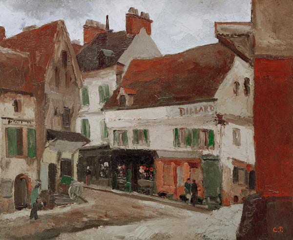 Platz in La Roche-Guyon van Camille Pissarro