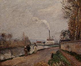 Die Oise bei Pontoise van Camille Pissarro