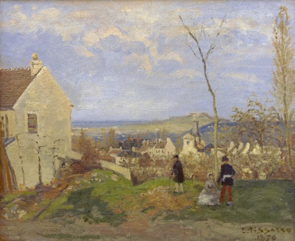 Pissarro / Louveciennes / 1870 van Camille Pissarro