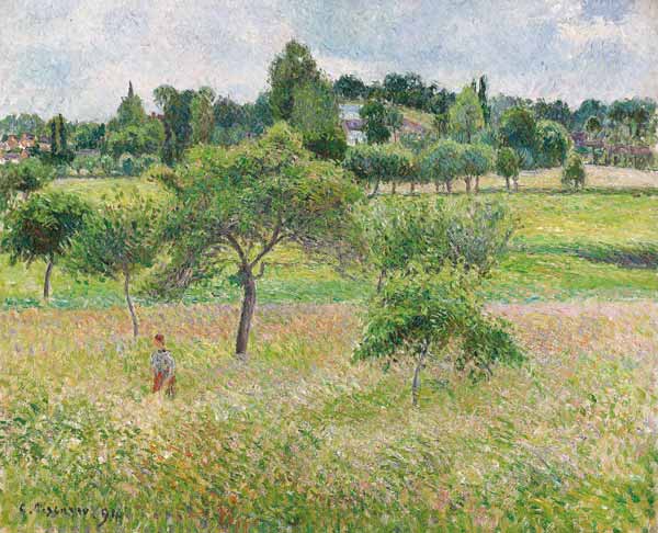 Pommiers à Éragny van Camille Pissarro