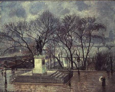 The Pont Neuf, Paris van Camille Pissarro