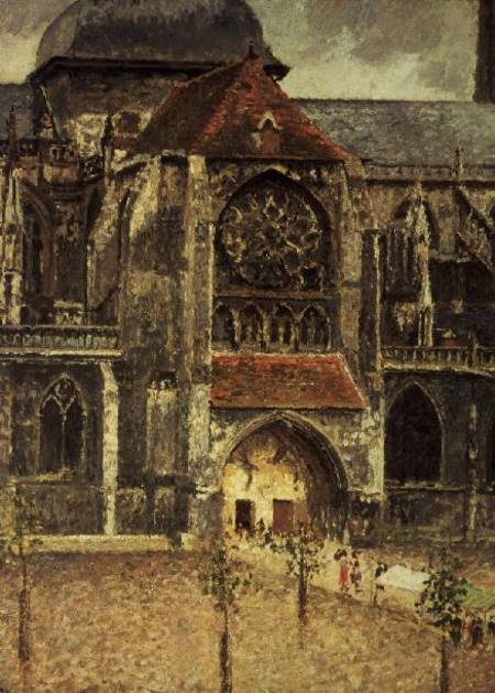 Portal of the Church of St. Jacques, Dieppe van Camille Pissarro