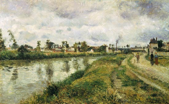 Flusslandschaft bei Argenteuil van Camille Pissarro
