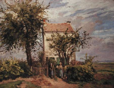 The Road to Rueil van Camille Pissarro