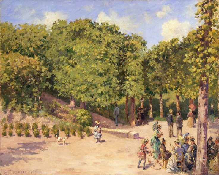 Town Park in Pontoise van Camille Pissarro