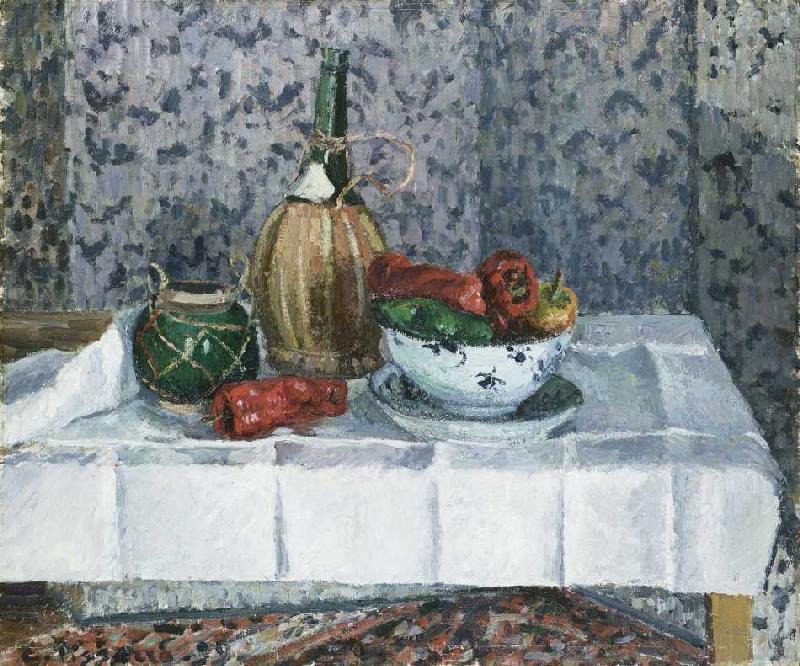 Stillleben mit Paprika van Camille Pissarro