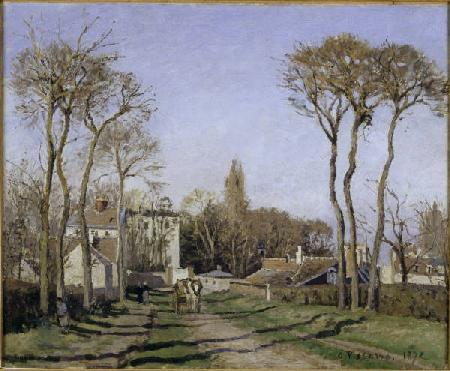 C.Pissarro, Dorfeingang von Voisins