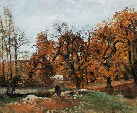Herbstlandschaft bei Louveciennes.