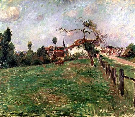 The Village of Eragny van Camille Pissarro