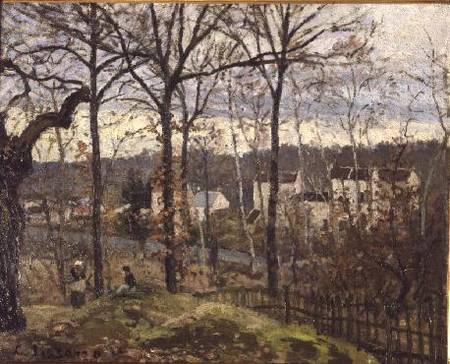 Winter Landscape at Louveciennes van Camille Pissarro