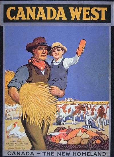 Poster promoting immigration to Canada van Canadian School