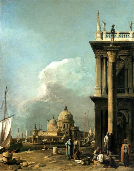 Entrance to the Grand Canal from the Piazzetta van Giovanni Antonio Canal (Canaletto)