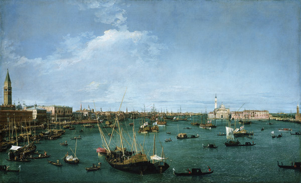 Bacino di San Marco, Venice van Giovanni Antonio Canal (Canaletto)