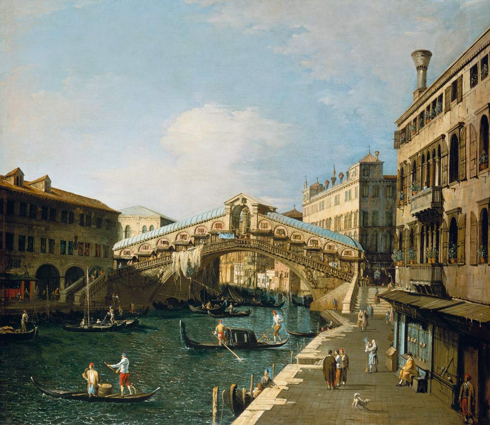 The Grand Canal, Venice van Giovanni Antonio Canal (Canaletto)