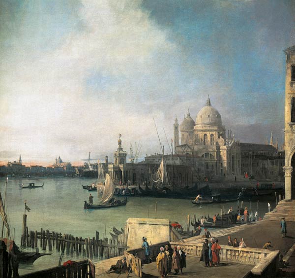Die Einfahrt zum Canal Grande van Giovanni Antonio Canal (Canaletto)