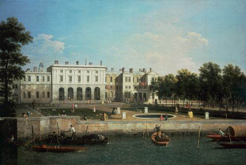 Das Old Somerset House van Giovanni Antonio Canal (Canaletto)
