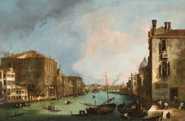 The Grand Canal in Venice van Giovanni Antonio Canal (Canaletto)